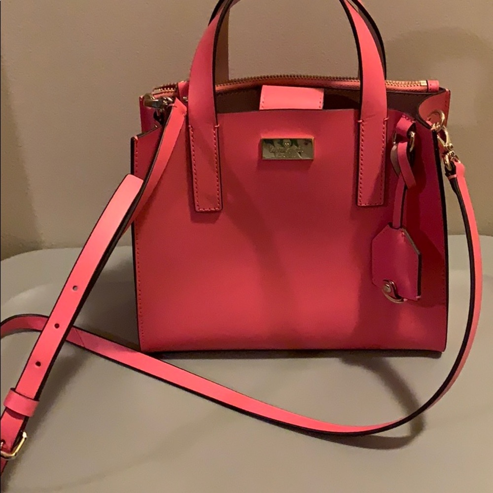 coral pink Kate spade purse